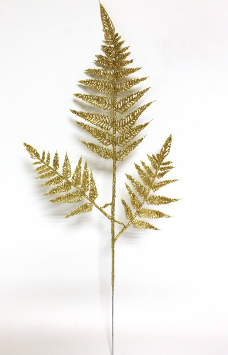 В12076 Б/С Ветка мерцающий 3-ой папоротник 41см(20шт)