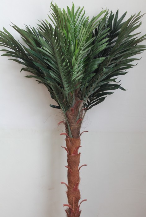 Д9853 Б/С Пальма натуральная ткань 12 больших листьев Н130см