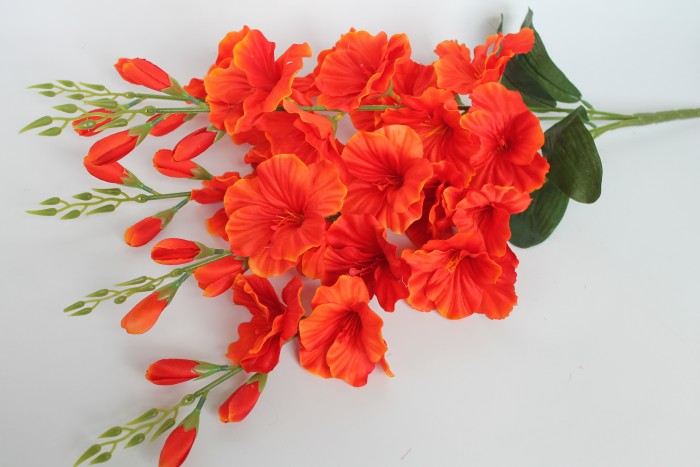 Б11749 Б/С Бук.с толстой ногой большой атлаc.гладиолус 5в.70см(20микс)