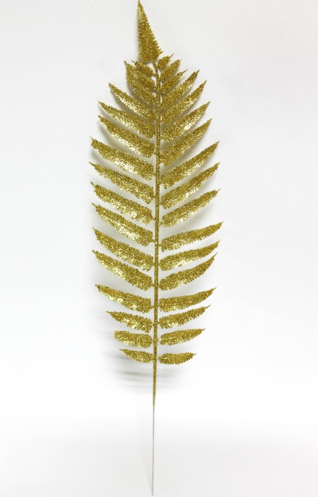 В12078 Б/С Ветка мерцающая папоротник 44см(20шт)