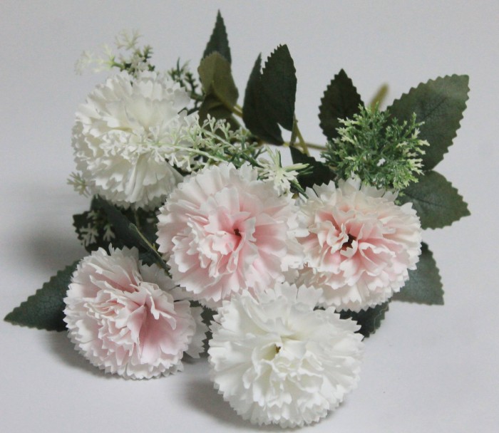 Б12155 Б/С Букет хризантема-шарик 5 голов"Мишка"31см(10микс)