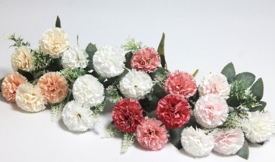 Б12155 Б/С Букет хризантема-шарик 5 голов&quot;Мишка&quot;31см(10микс)