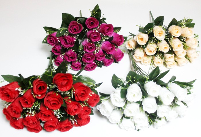 Б12238 Б/С Букет 18 голов много слоев бутон"Барин"38см(4микс)