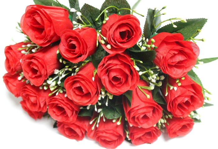 Б12238 Б/С Букет 18 голов много слоев бутон"Барин"38см(4микс)