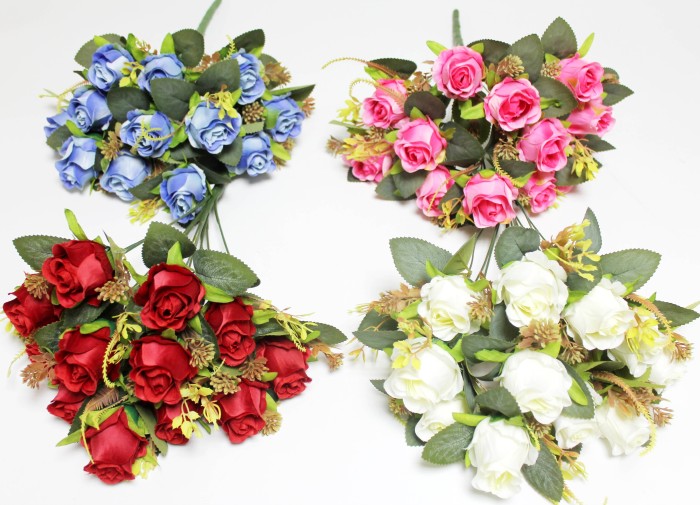 Б12239 Б/С Букет 12 голов бутон с дор.лист."Лапуля"45см(4микс)