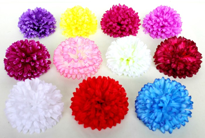 Г6602 Б/С Хризантема из хлопка"Дольчи"5сл.12.5см(30шт)