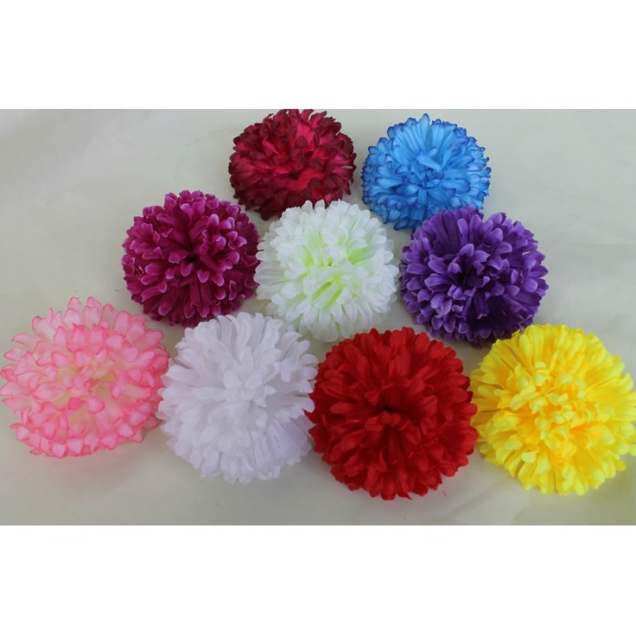 Г6602 Б/С Хризантема из хлопка"Дольчи"5сл.12.5см(30шт)