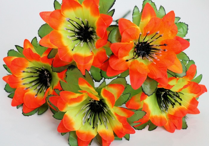 Б11566 Б/С Букет георгина в розетке"Кузя"5г.Н33см(40микс)