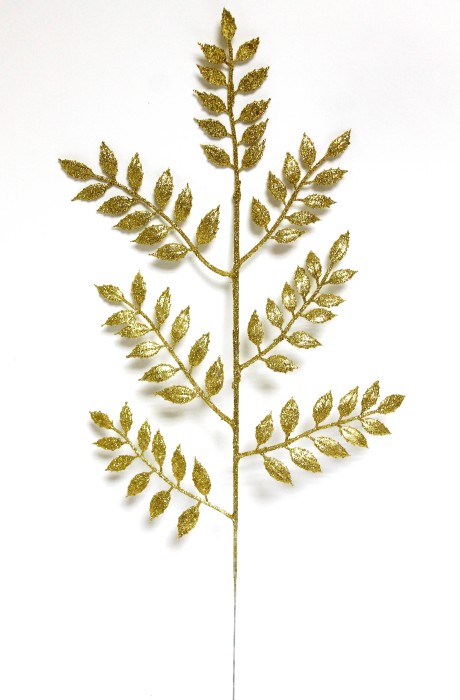 В12081 Б/С Ветка мерцающая рябина 7вет.47см(20шт)