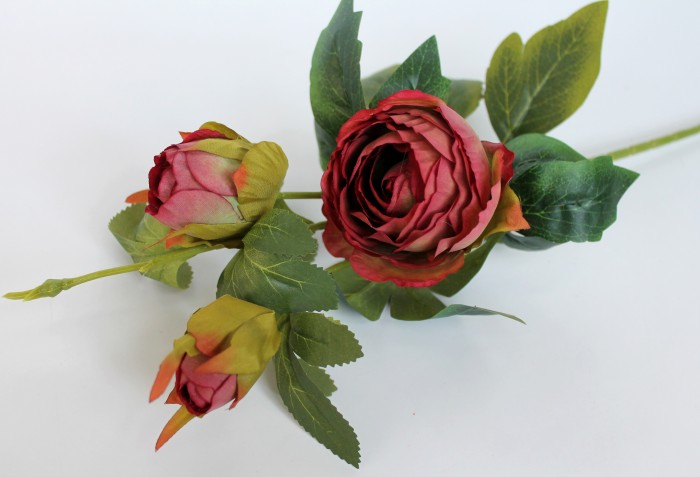 В11759 Б/С Ветка ранункулюс волнистый 3 головы"Клуни"63см