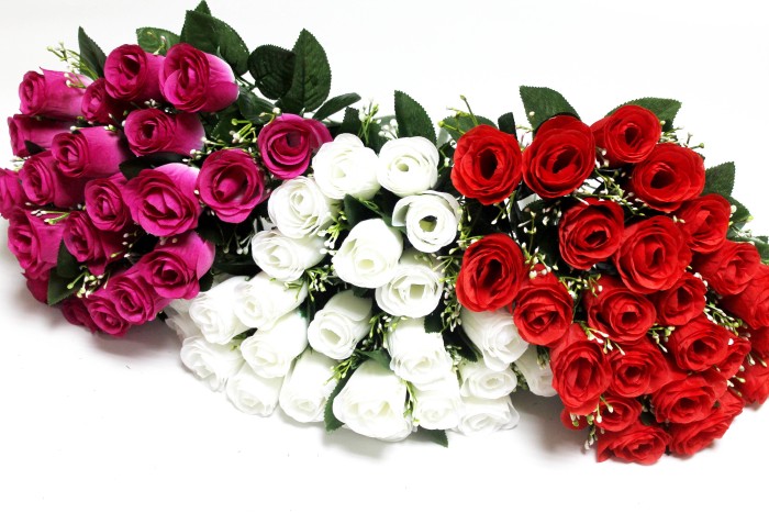 Б12242 Б/С Букет 24 головы много слоев бутон"Обелиск"50см(3микс)