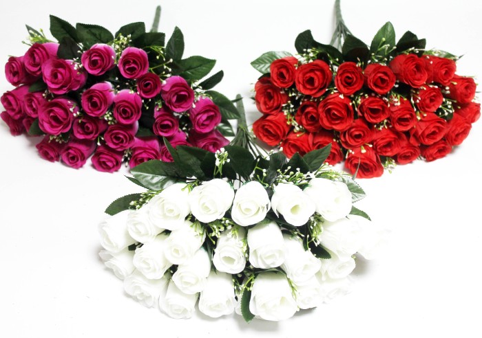 Б12242 Б/С Букет 24 головы много слоев бутон"Обелиск"50см(3микс)