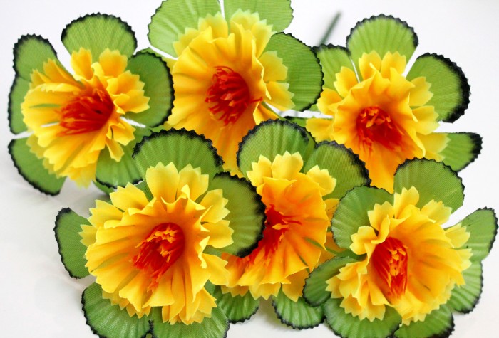 Б11567 Б/С Букет гвоздика в красивой розетке"Чижик"6г.Н37см(40микс)