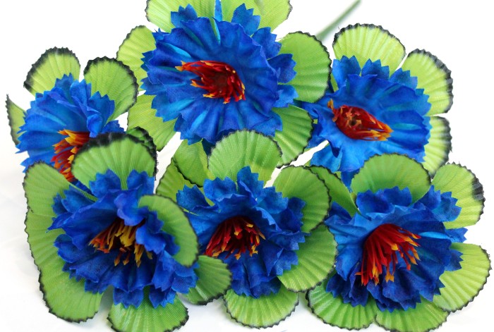 Б11567 Б/С Букет гвоздика в красивой розетке"Чижик"6г.Н37см(40микс)