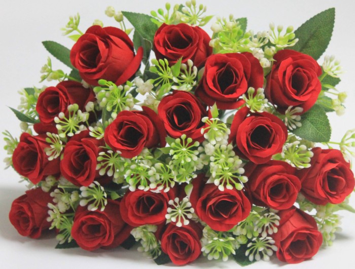 Б12160 Б/С Букет роз чистобархат.18 гол."Факел"40см(6шт)