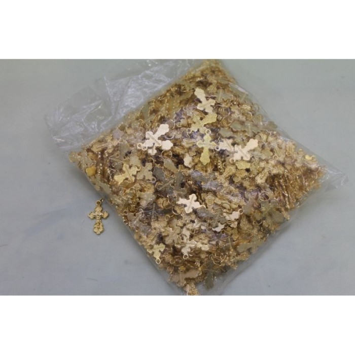 Р3278 Крест нательный золотой (1уп.-100шт)