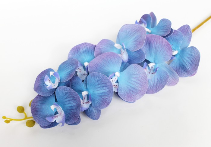 В10672 Б/С Орхидея 11 расцветок 9 голов латекс 3D Los Angeles 95см(4шт)