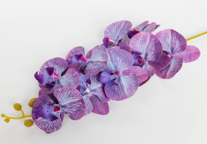 В10672 Б/С Орхидея 11 расцветок 9 голов латекс 3D Los Angeles 95см(4шт)