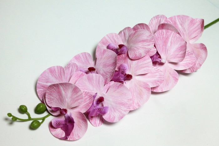 В10672 Б/С Орхидея 11 расцветок 9 голов латекс 3D Los Angeles 95см(4шт)