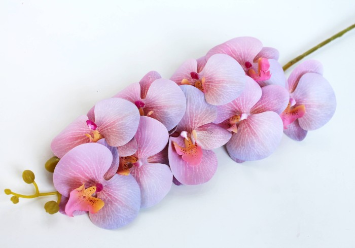 В10672 Б/С Орхидея 11 расцветок 9 голов латекс 3D Los Angeles 95см(4шт)