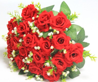 Б12161 Б/С Букет чистобархатный 18 голов мелк.открыт.роз&quot;Волга&quot;38см(6шт)