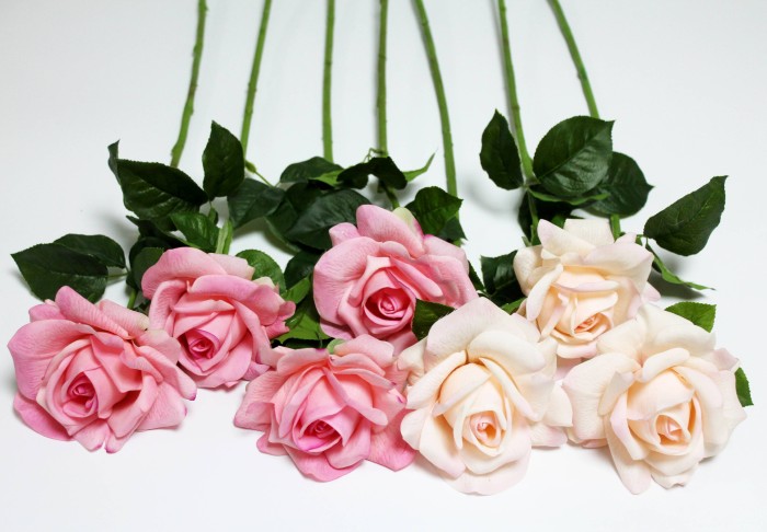 О12087 Б/С Роза (Real Touch) живое на ощупь(это не силикон!) 65см