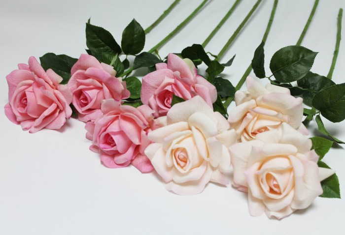 О12087 Б/С Роза (Real Touch) живое на ощупь(это не силикон!) 65см