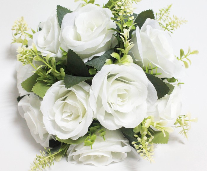 Д12245 Б/С Полушар композиция роз 15г.с дор.лист.и доб.d=35см