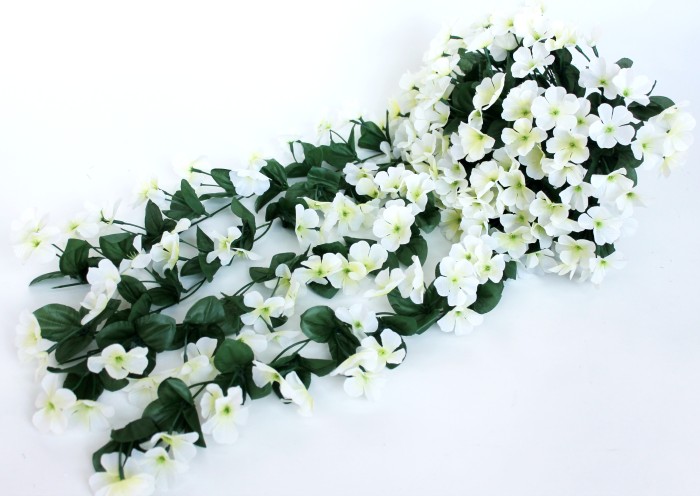 Б11810 Б/С Фиалка ампельная длинная  204 цветочка 80см 