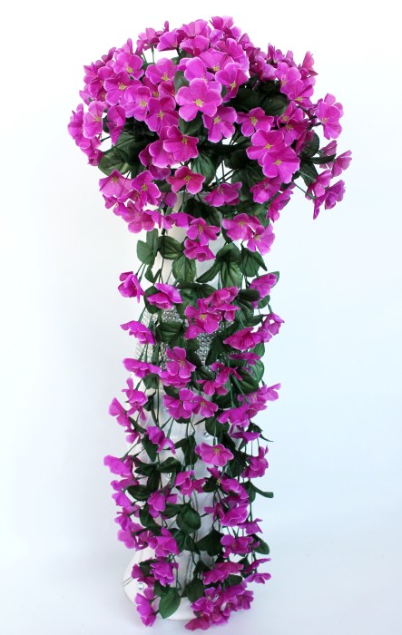 Б11810 Б/С Фиалка ампельная длинная  204 цветочка 80см 