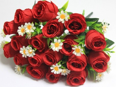 Б12164 Б/С Букет полубутылочный бутон 18гол.с ромашкой"Дива"41см(6шт)