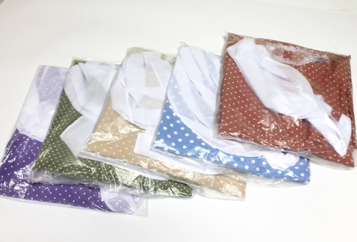 Р3848 Платье горошек с шарфом