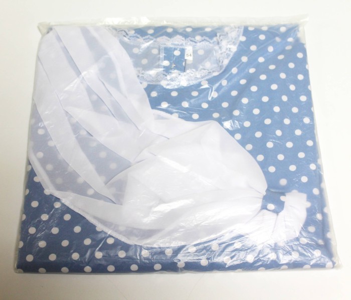 Р3848 Платье горошек с шарфом