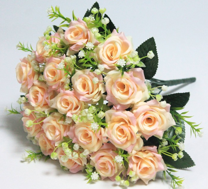 Б12165 Б/С Букет роз 18 гол."Эвелина"38см(10шт)