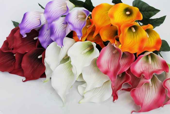 Б11283 Б/С Бук.особо крупной рифленой каллы"Пикассо"7г.Н62см(20микс)