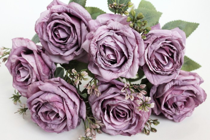 Б11643 Б/С Букет роз"Лаура"обожженный 7г.Н43см(4микс)