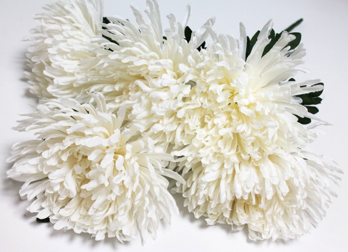 Б12091 Б/С Букет хризантем 18слоев 20см 3цвета"Гризли"5гол.58см