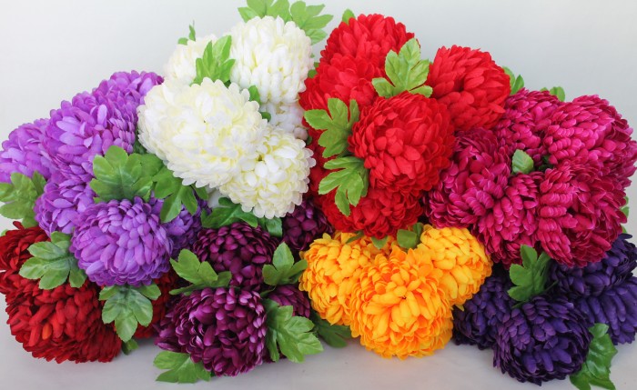 Б10268 Бук.хриз.помпонной"Панда"13сл.7г.Н52см(8микс)