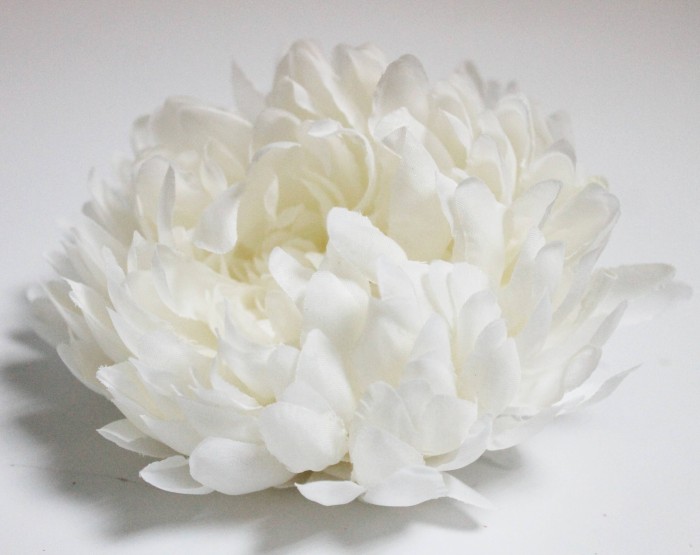 Г12090 Б/С Голова обьемной хризантемы 17слоев 17см 3 цвета"Гималайская"(20шт)