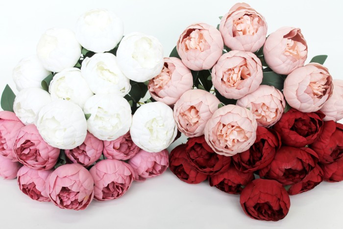 Б11645 Б/С Букет 10 голов пион"Салман"Н49см(3микс)