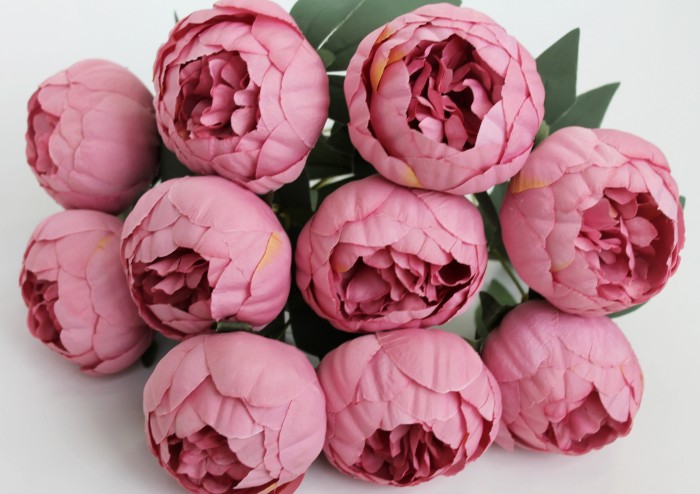 Б11645 Б/С Букет 10 голов пион"Салман"Н49см(3микс)