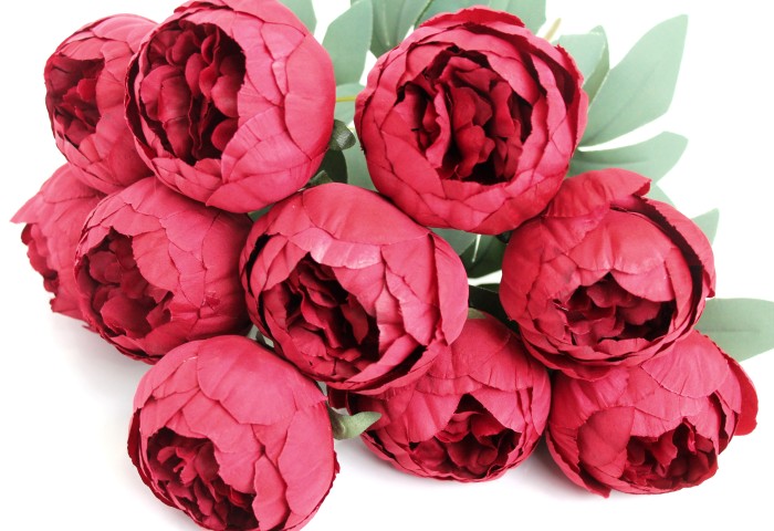 Б11645 Б/С Букет 10 голов пион"Салман"Н49см(3микс)