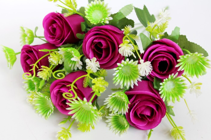 Б11763 Б/С Букет роз 7 гол."Генуя" Н35см(10микс)