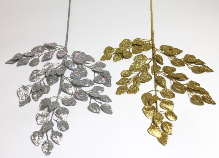 В12093 Б/С Ветка береза мерцающая высокая 3-ая 70см