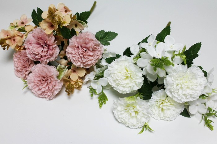 Б11742 Б/С Букет высокий евро гвоздики с гортенз."Модерн"Н42см