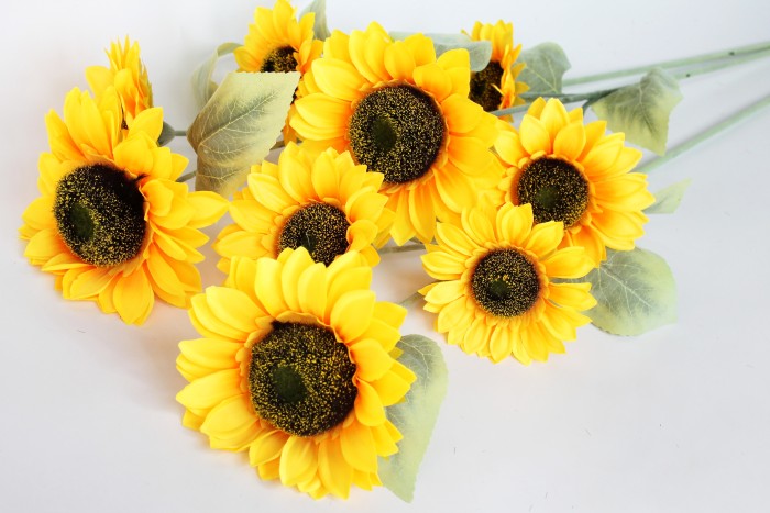 В11765 Б/С Подсолнух 3 гол.бархатистый 92см(3шт)