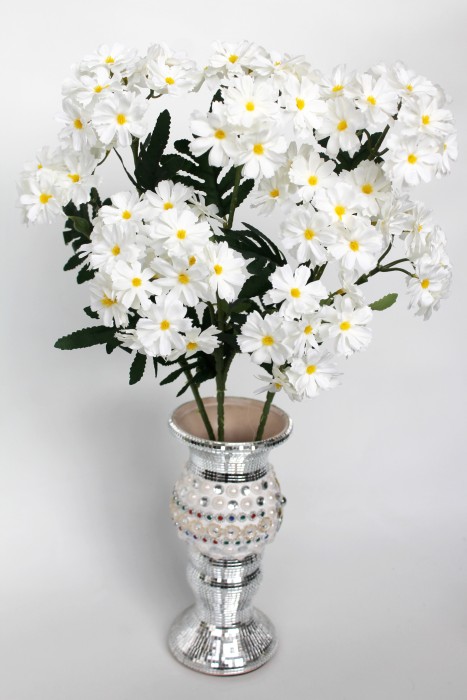 В11818 Б/С Ветка ромашка Римская пупавка 62см(10шт)