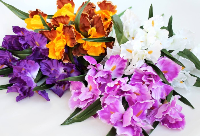 Б9144 Б/С Бук. ирис по расцветкам 7 гол.оригинал."Лорион"65см(10шт)