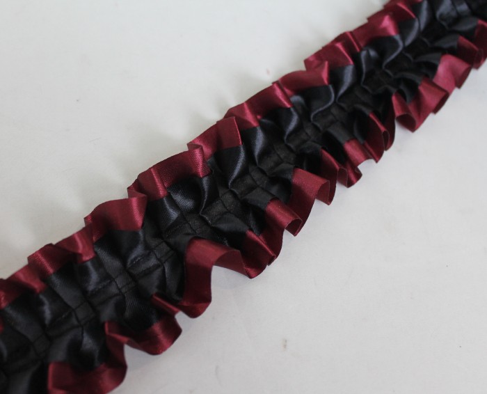 Р9440 Б/С Рюш атлас.бабочка 6см.двойная 2-х цветн.(1 уп. 50м)