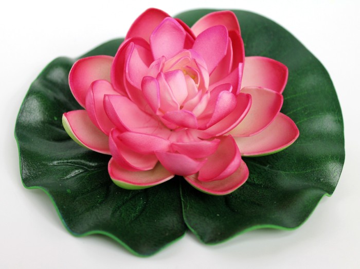 Э5317 Б/С Цветок лотоса латекс кувшинка водоплавающая Н14см